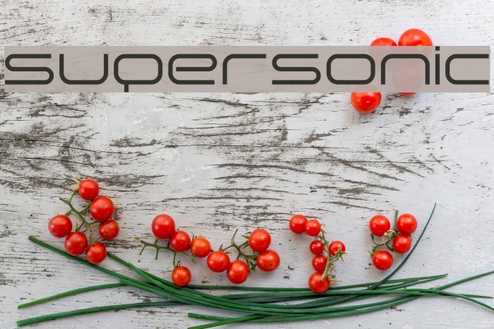 supersonic Font examples