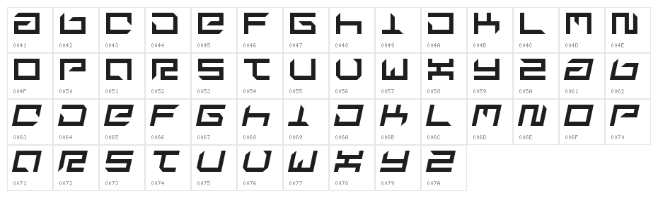 suplex Character Map