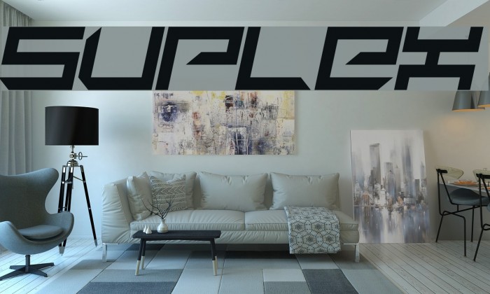 suplex Font examples