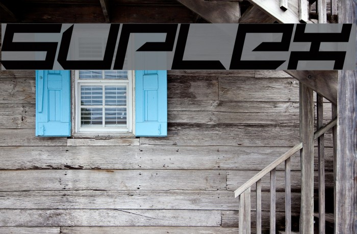 suplex Font examples