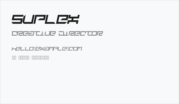 suplex Business Card