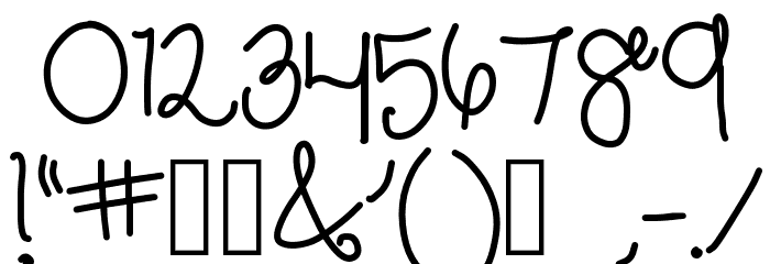 sure thang Font OTHER CHARS