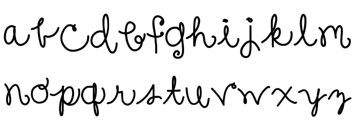 sure thang Font LOWERCASE
