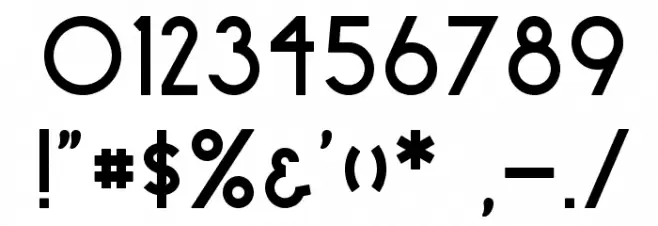 surrounding__ bold Font OTHER CHARS