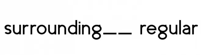surrounding__ regular  font caratteri gratis