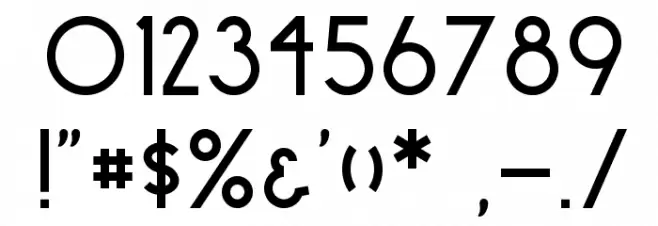 surrounding__ regular フォント その他の文字