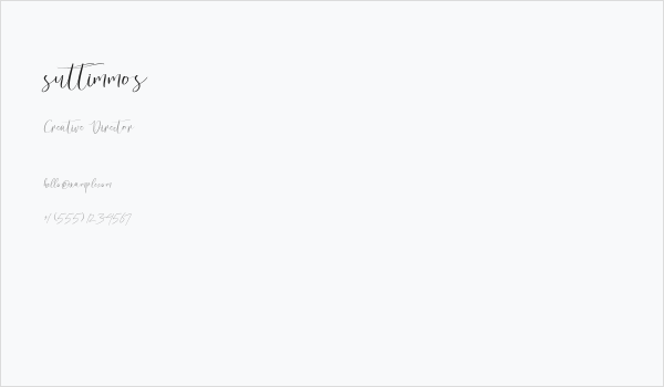 suttimmos Business Card