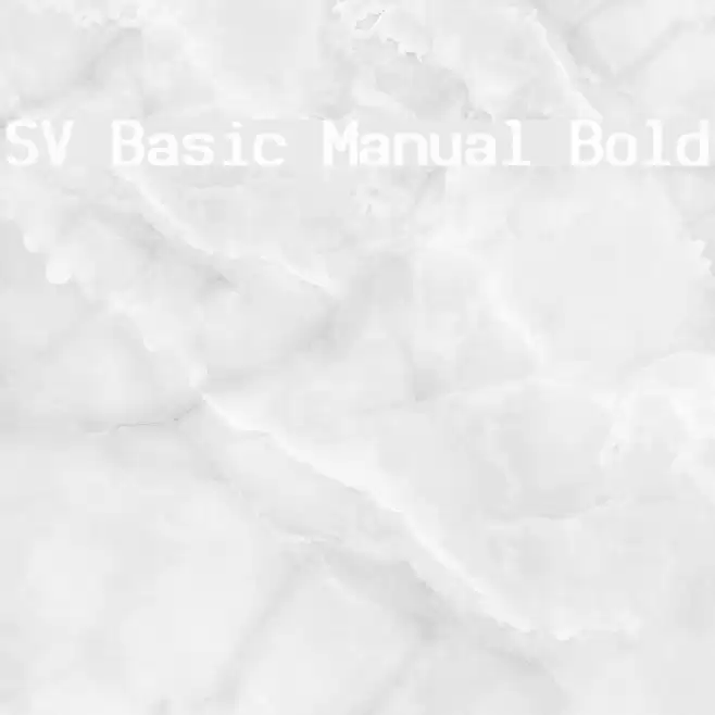 SV Basic Manual Bold Font examples
