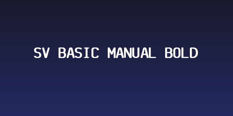SV Basic Manual Bold Social Header
