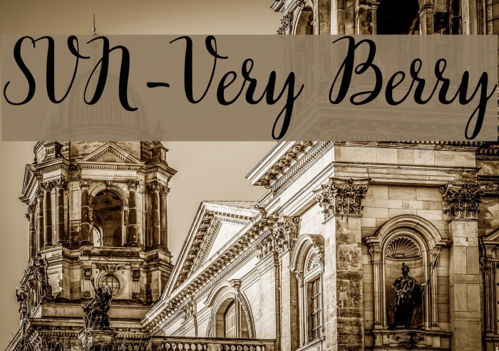 SVN-Very Berry Font examples