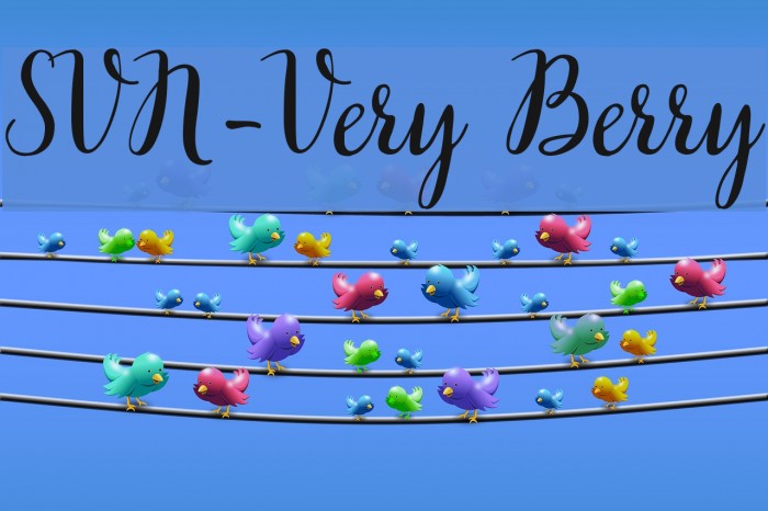 SVN-Very Berry Font examples