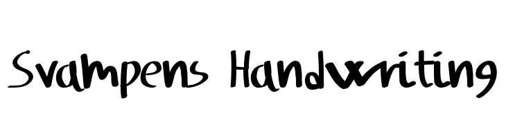 Svampens Handwriting  フリーフォントのダウンロード
