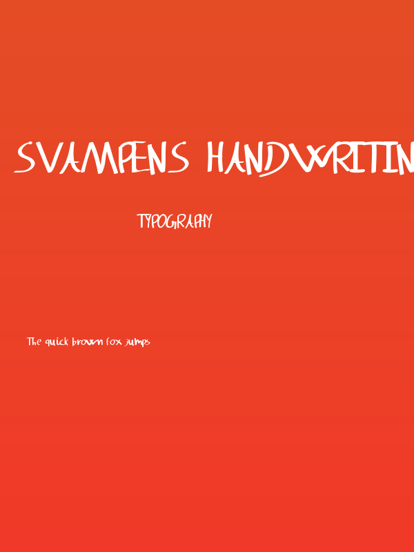 Svampens Handwriting Poster