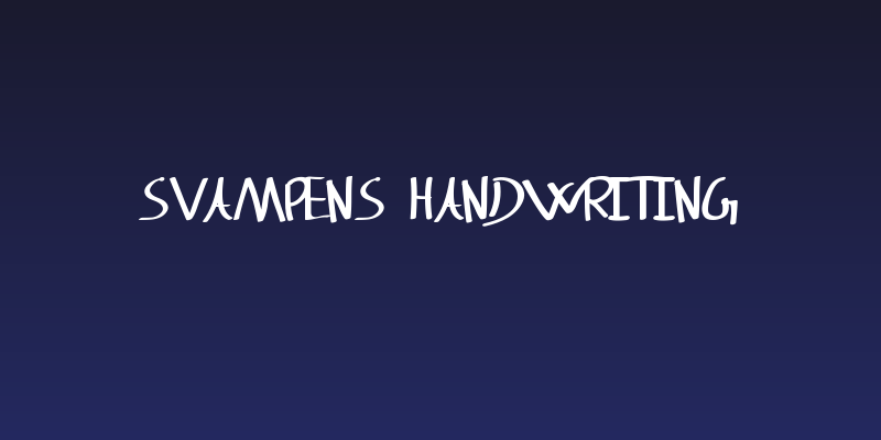 Svampens Handwriting Social Header