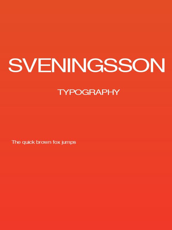 Sveningsson Poster