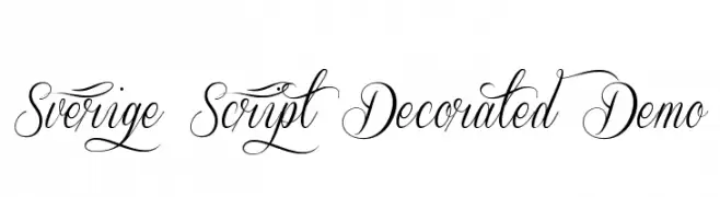 Sverige Script Decorated Demo  baixar fontes gratis