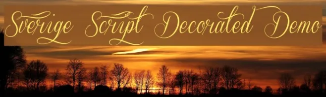 Sverige Script Decorated Demo Example 1