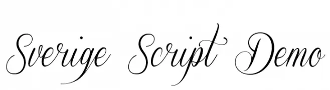 Sverige Script Demo  Frei Schriftart Herunterladen