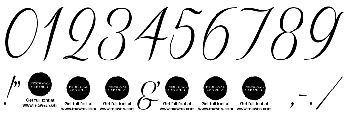 Sverige Script Demo Font OTHER CHARS
