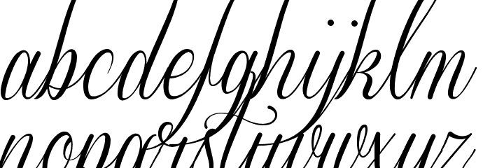 Sverige Script Demo Font LOWERCASE