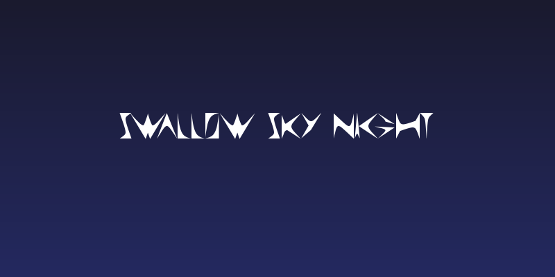 SWALLOW Sky Night Social Header