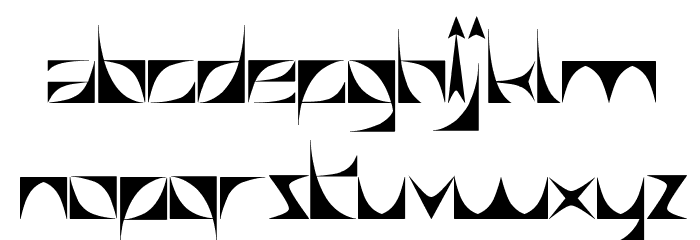SWALLOW Sky Night Font LOWERCASE