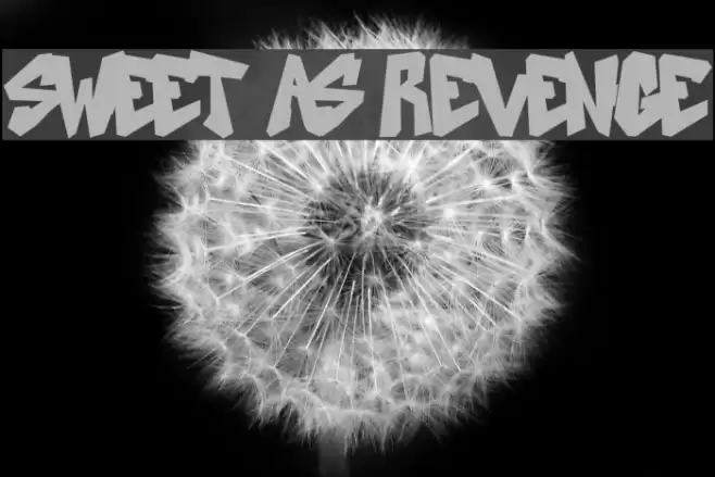SWEET AS REVENGE Font examples