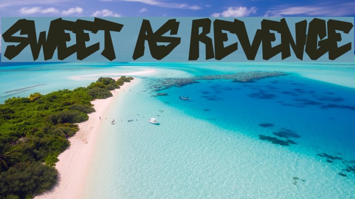SWEET AS REVENGE Font examples
