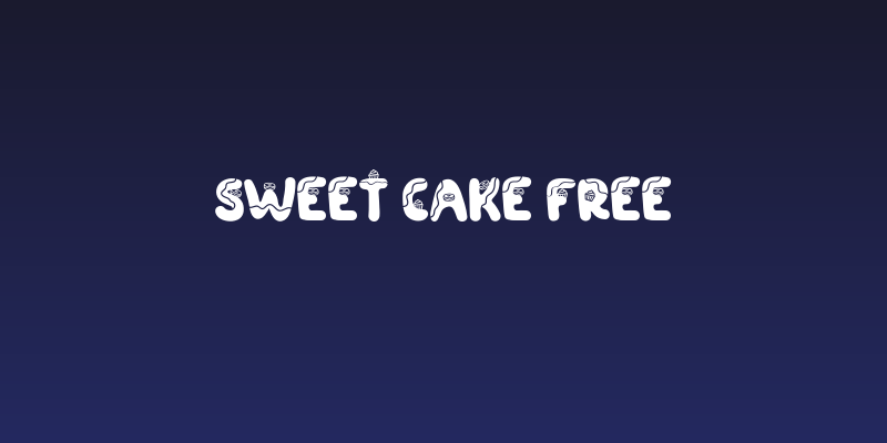 SWEET CAKE FREE Social Header