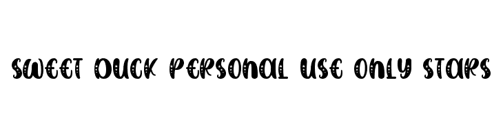 SWEET DUCK Personal Use ONly Stars  Скачать бесплатные шрифты