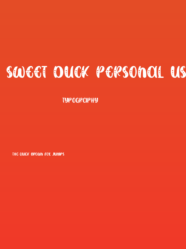 SWEET DUCK Personal Use ONly Stars Poster