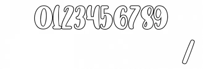 SWEET DUCK Personal Use Only Outline Font OTHER CHARS