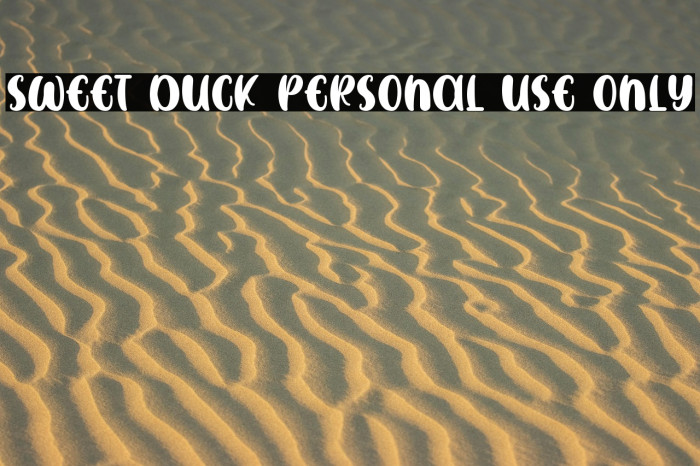 SWEET DUCK Personal Use Only Example 1