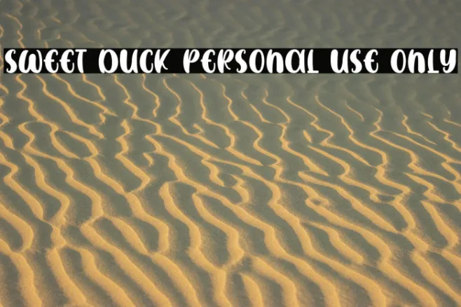 SWEET DUCK Personal Use Only Example 1