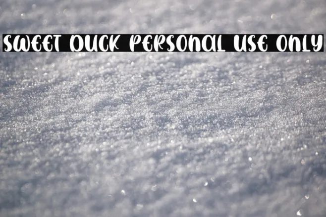 SWEET DUCK Personal Use Only Example 2