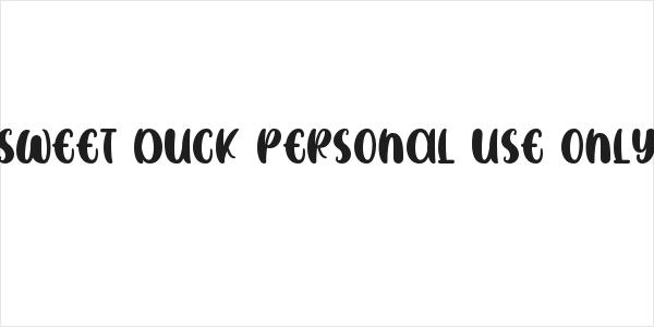 SWEET DUCK Personal Use Only Logo