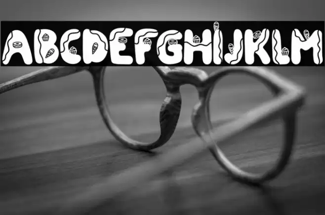 SWEETCAKEFREE Font examples