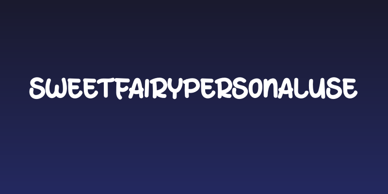 SWEETFAIRYPERSONALUSE Social Header