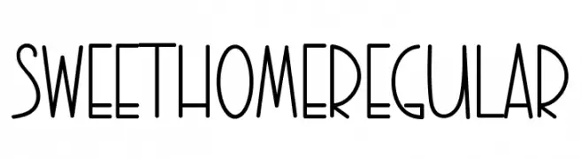 SWEETHOMERegular  Frei Schriftart Herunterladen