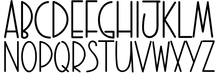SWEETHOMERegular Font LOWERCASE