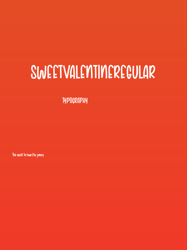 SWEETVALENTINERegular Poster
