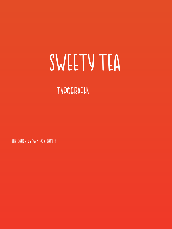 SWEETY TEA Poster