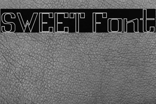 SWEET Font examples