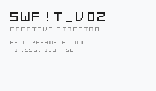 SWF!T_v02 Business Card
