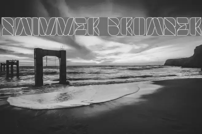 SWIMMER BROWSER Font examples