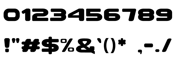 SWITCH STRECTH Font OTHER CHARS