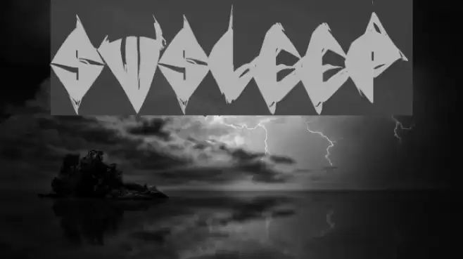 SWSleep Font examples