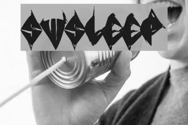 SWSleep Font examples