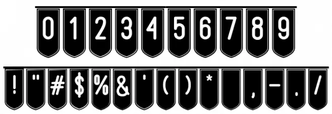 SwEeT yElLoW Font OTHER CHARS