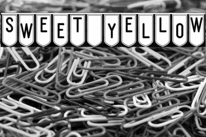 SwEeT yElLoW Font examples